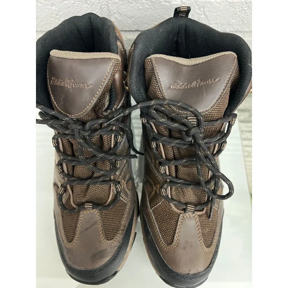 Eddie Bauer Fairmont Men Brown Waterproof Hiking Boots Size 11